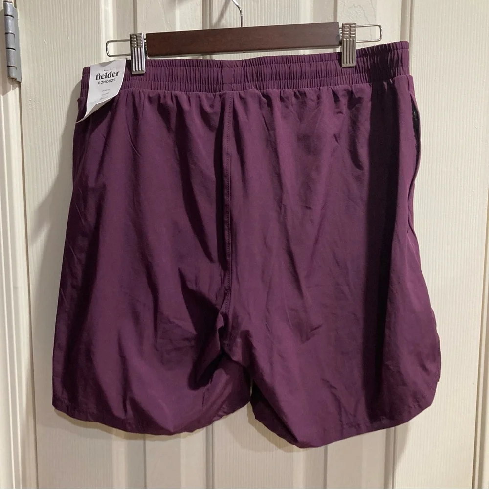 Bonobos Fielder Men's Burgundy Hybrid 2-in-1 Performance Shorts Size M